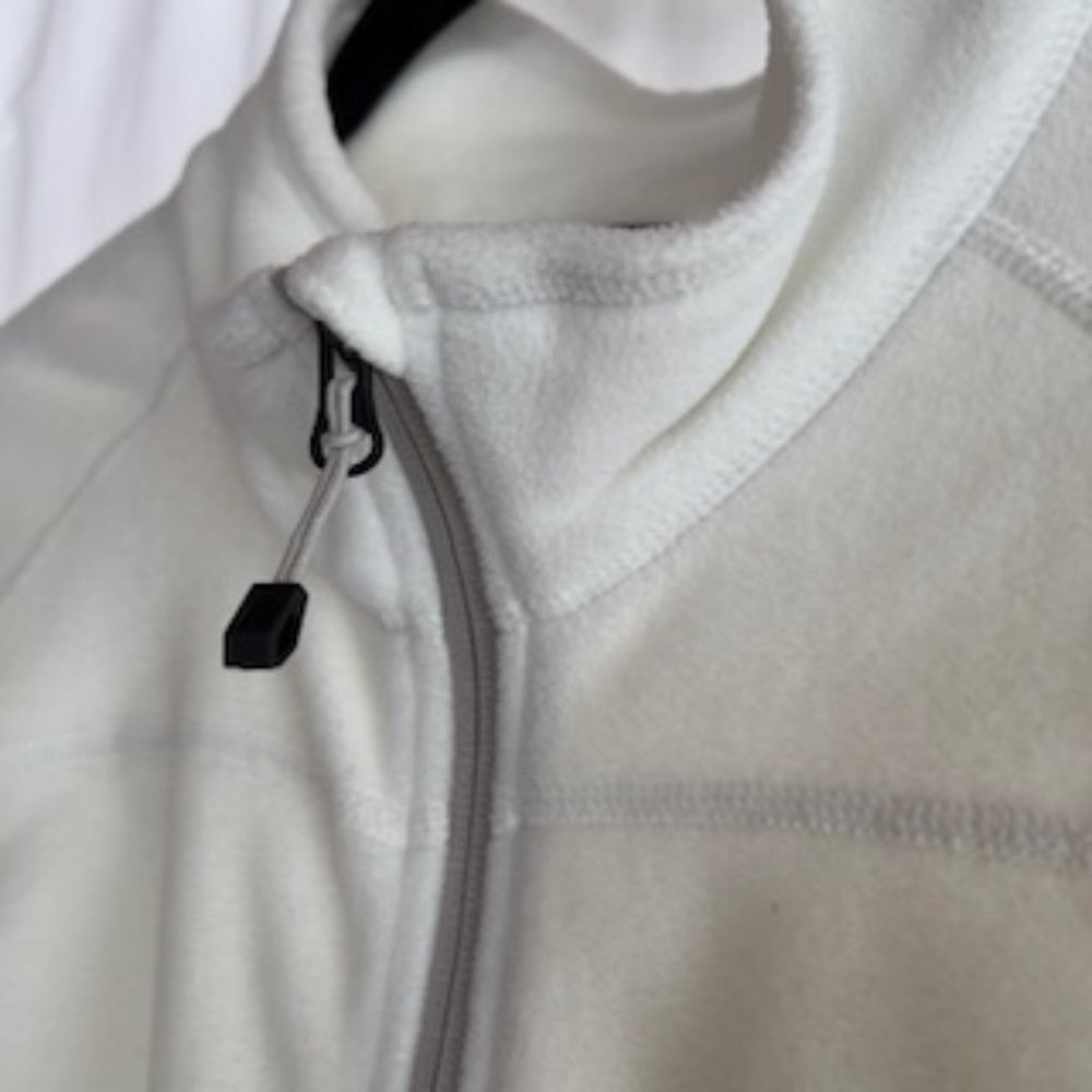 Eddie Bauer First Ascent Full Zip Fleece Jacket White/Gray 2XL